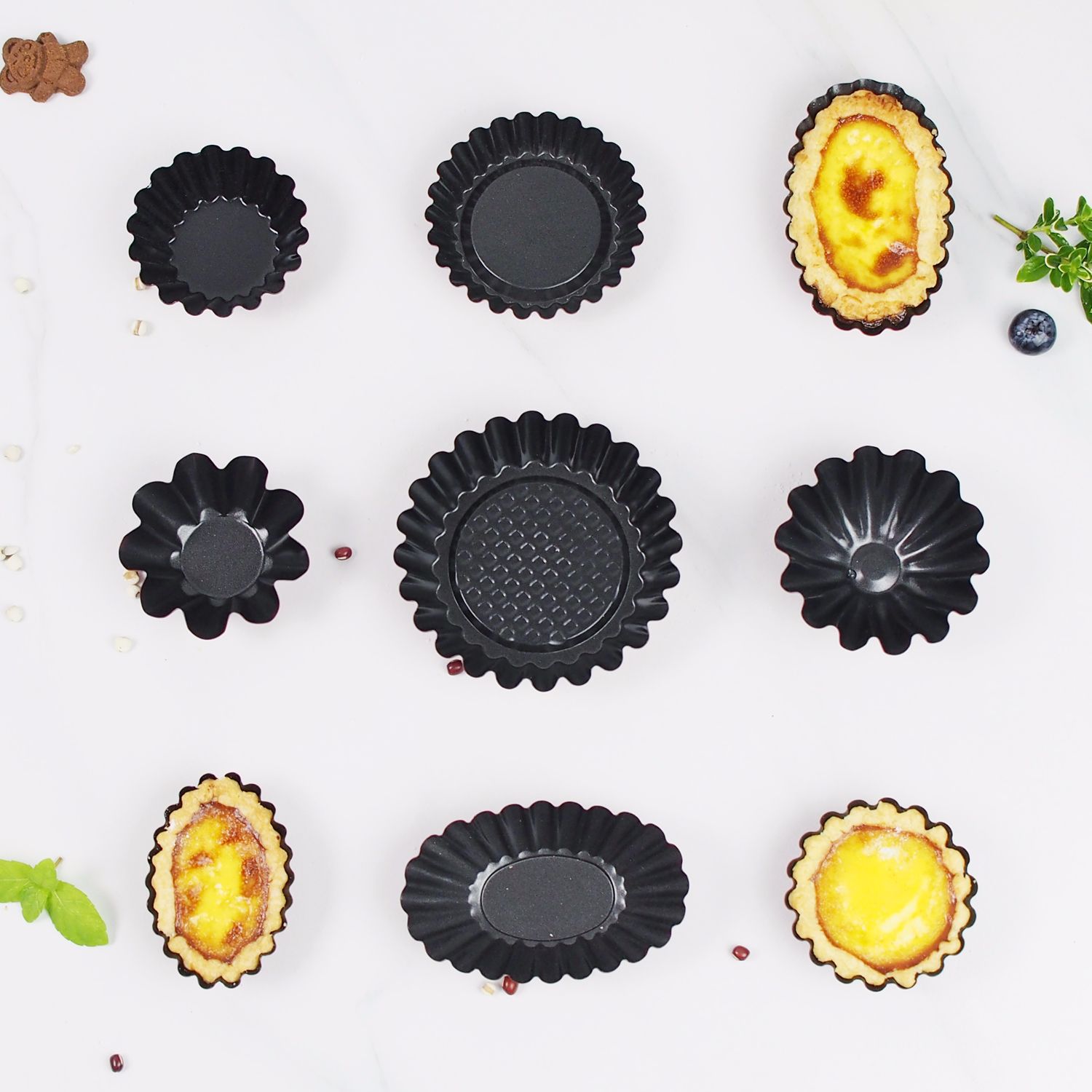 Attractive price new type pastry tools chocolate mould flower shaped coated cake egg tart plate mold