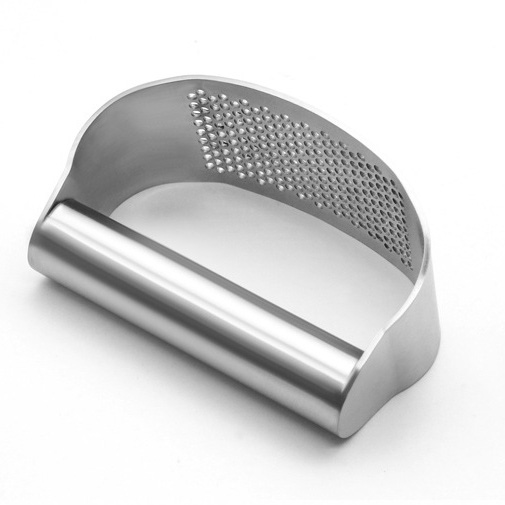 Easy Cleaning Corrosion Proof Handheld Slicer Garlic Press Rocker Crusher Mincer Stainless Steel
