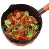 Round cookware frying pan