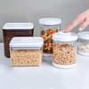 Square plastic sealed jar whole grain storage jar Snacks kitchen home accessories kitchen storage