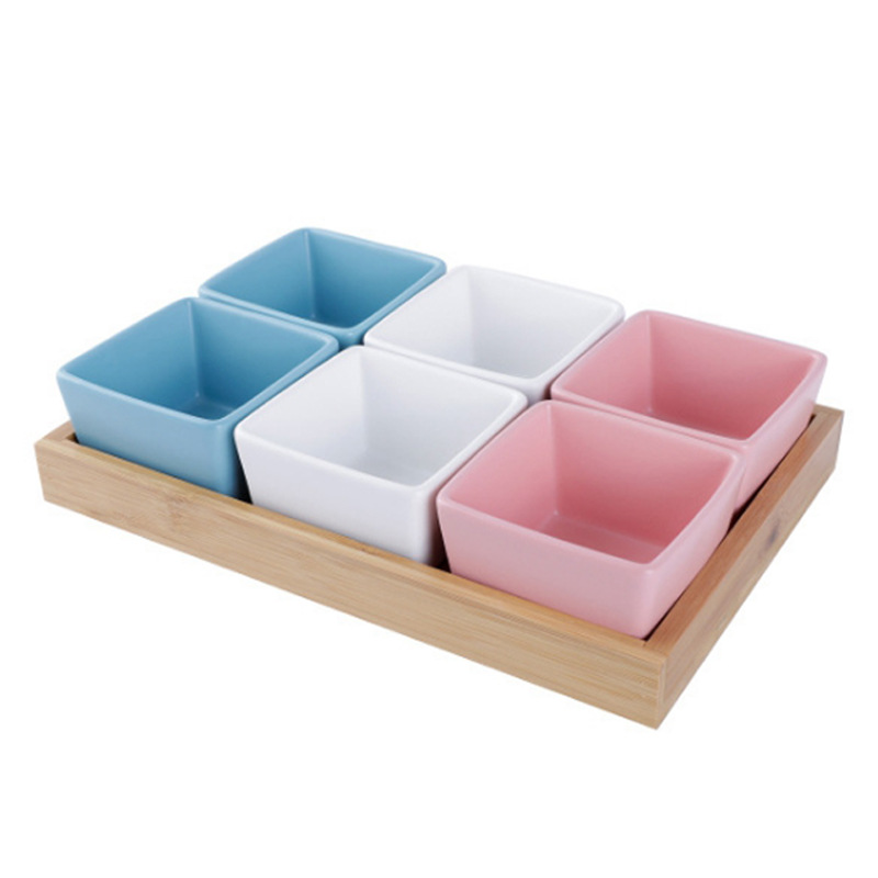 Fashionable Ceramic Dry Fruit Tray Snack Tray Food Serving Tray