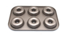 High quality carbon steel 6 cup gold cupcake baking tray non-stick muffin cup baking pan doughnut cake mold