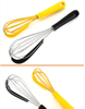 Stainless steel eggbeater kitchen manual egg wire whisk with silicone scraper on the side