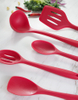 Home kitchen accessories 5 piece heat resistant food silicone utensils kitchen kitchenware set