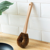 Wholesale Eco Friendly Reusable Kitchen Cleaning Washing Sponge Ballpot brush wood handle Coconut Fiber Dish Brush