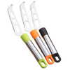 Multi function cheese knife bread knife stainless steel double pointed cheese knife cream spatula