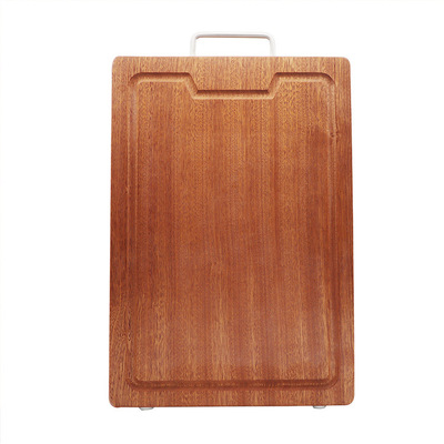 Amazon hot Sale Natural Wood Cutting Chopping Board Anti Slip Log Saw Chop Board