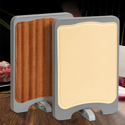 Wheat straw ebony double-sided multifunctional cutting board