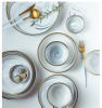 Dinner Plates Golden Pattern Luxury Ceramic Tableware