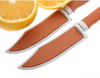 Kitchen stainless steel apple pears sheath safety utility Knife With plastic handle