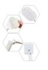 Hot Selling ABS microfiber composite sponge Dishwashing Creative Kitchen Cleaning Multi functional folding brush
