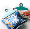 Multi-Purpose 3 colorful heavy duty stainless steel silicone cover snack food storage bag sealing clip