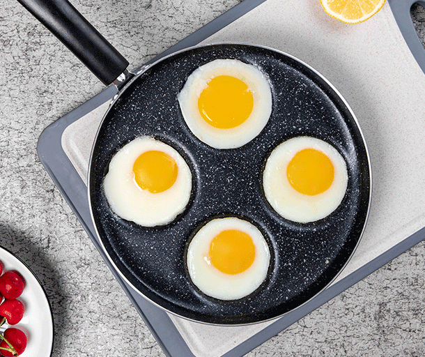 Four-hole fried egg non-stick fry pan