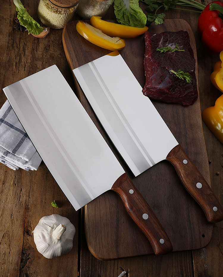 Stainless steel wooden Handle household kitchen items accessories kitchen chef knife for kitchen use