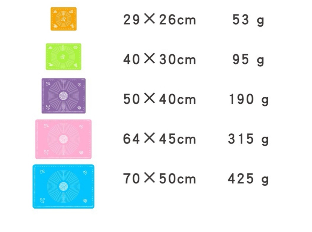 silicone pastry mat with measurements for kitchen