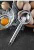 Long handle stainless steel egg yolk and egg white yolk filter separator liquid filter Strainer