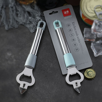 2 in 1 Factory cheap stainless steel beer bottle opener can opener